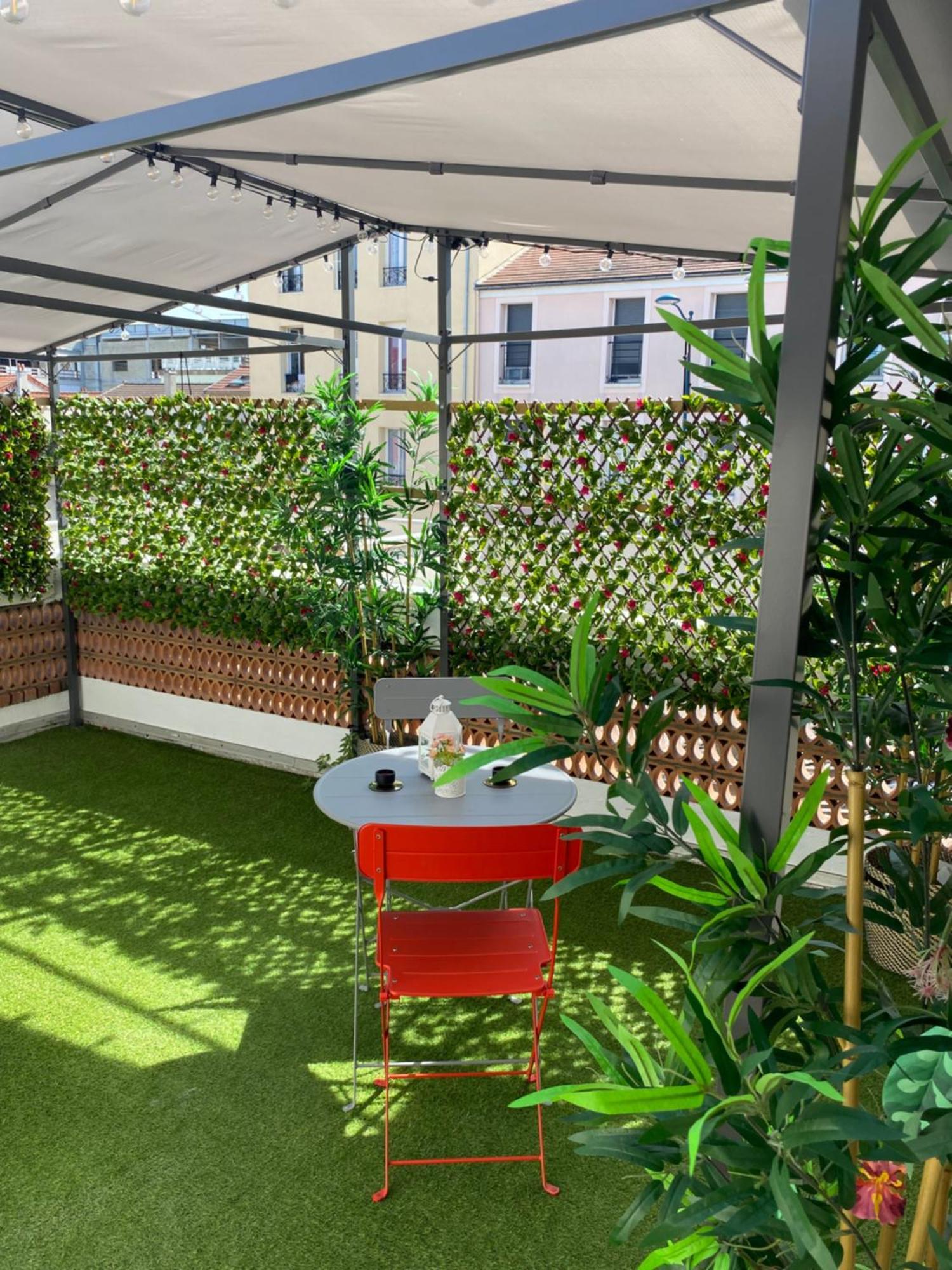 Paris-Eiffel, Bienvenue -Terrasse -Netflix Apartment Пантен Екстериор снимка